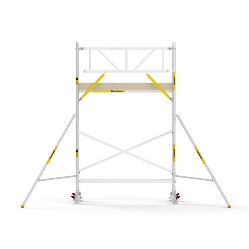 Panthera PRO 90x245 5,2m werkhoogte met enkele voorloopleuning carbon vloer