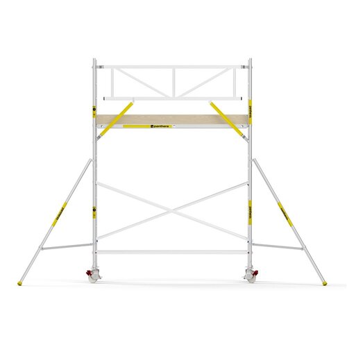 Panthera PRO 90x305 5,2m werkhoogte met enkele voorloopleuning carbon vloer