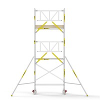 Panthera PRO 90x185 6,2m werkhoogte met enkele voorloopleuning carbon vloer