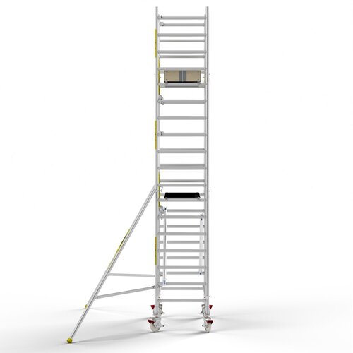 Panthera PRO 90x185 6,2m werkhoogte met enkele voorloopleuning carbon vloer