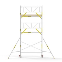 Panthera PRO 90x245 7,2m werkhoogte met enkele voorloopleuning carbon vloer