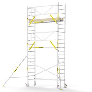 Panthera PRO 90x305 7,2m werkhoogte met enkele voorloopleuning carbon vloer