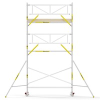 Panthera PRO 90x305 7,2m werkhoogte met enkele voorloopleuning carbon vloer