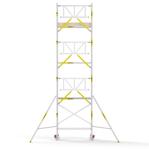 Panthera PRO 90x185 8,2m werkhoogte met enkele voorloopleuning carbon vloer