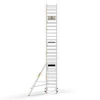 Panthera PRO 90x185 8,2m werkhoogte met enkele voorloopleuning carbon vloer