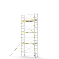 Panthera PRO 90x305 8,2m werkhoogte met enkele voorloopleuning carbon vloer