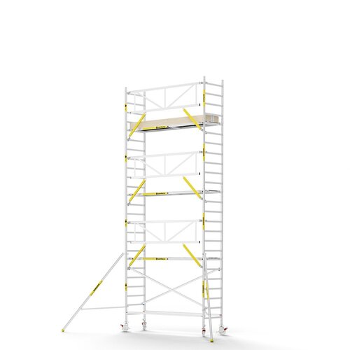 Panthera PRO 90x305 8,2m werkhoogte met enkele voorloopleuning carbon vloer