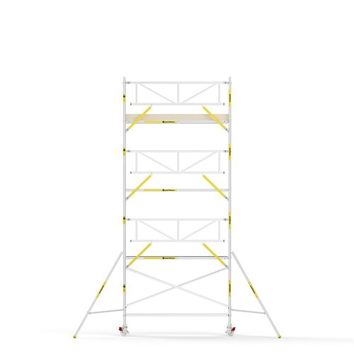 Panthera PRO 90x305 8,2m werkhoogte met enkele voorloopleuning carbon vloer