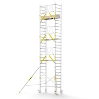 Panthera PRO 90x185 9,2m werkhoogte met enkele voorloopleuning carbon vloer