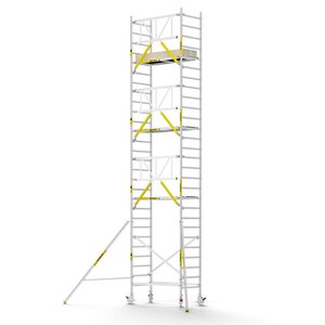 Panthera PRO 90x185 9,2m werkhoogte met enkele voorloopleuning carbon vloer