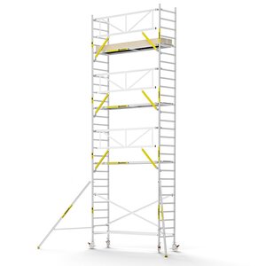 Panthera PRO 90x305 9,2m werkhoogte met enkele voorloopleuning carbon vloer