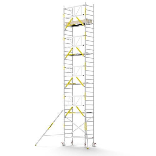 Panthera PRO 90x185 10,2m werkhoogte met enkele voorloopleuning carbon vloer