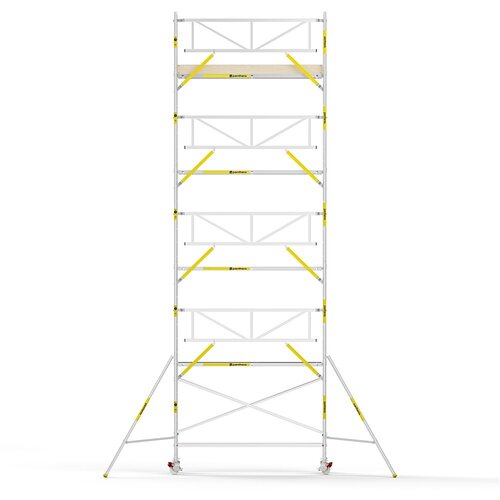 Panthera PRO 90x305 10,2m werkhoogte met enkele voorloopleuning carbon vloer