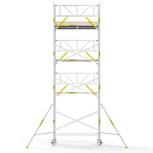 Panthera PRO 135x245 9,2m werkhoogte met enkele voorloopleuning carbon vloer