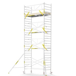 Panthera PRO 135x305 9,2m werkhoogte met enkele voorloopleuning carbon vloer