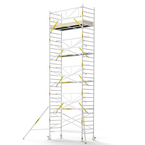 Panthera PRO 135x305 10,2m werkhoogte met enkele voorloopleuning carbon vloer