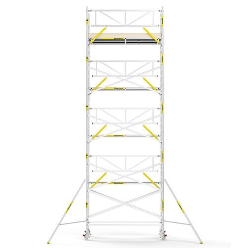 Panthera PRO 135x305 10,2m werkhoogte met enkele voorloopleuning carbon vloer