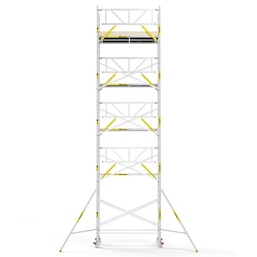 Panthera PRO 135x245 11,2m werkhoogte met enkele voorloopleuning carbon vloer