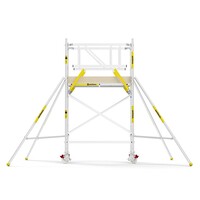 Panthera PRO 75x185 4,2m werkhoogte met dubbele voorloopleuning carbon vloer