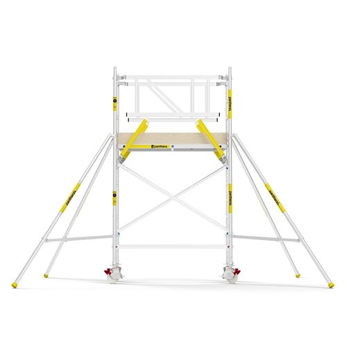 Panthera PRO 75x185 4,2m werkhoogte met dubbele voorloopleuning carbon vloer