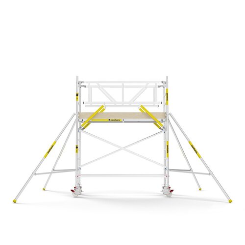 Panthera PRO 75x245 4,2m werkhoogte met dubbele voorloopleuning carbon vloer