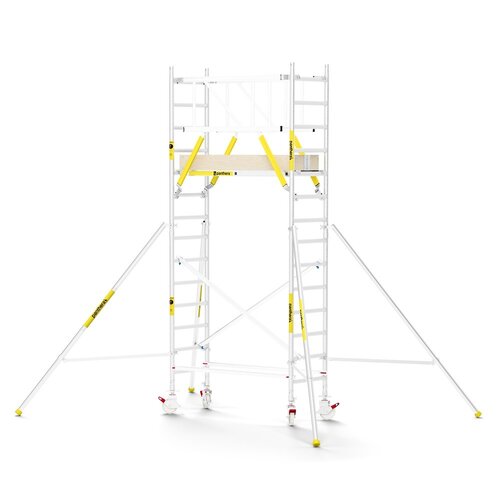 Panthera PRO 75x185 5,2m werkhoogte met dubbele voorloopleuning carbon vloer