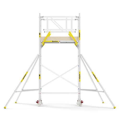 Panthera PRO 75x185 5,2m werkhoogte met dubbele voorloopleuning carbon vloer