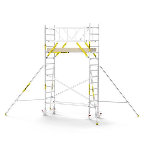 Panthera PRO 75x245 5,2m werkhoogte met dubbele voorloopleuning carbon vloer