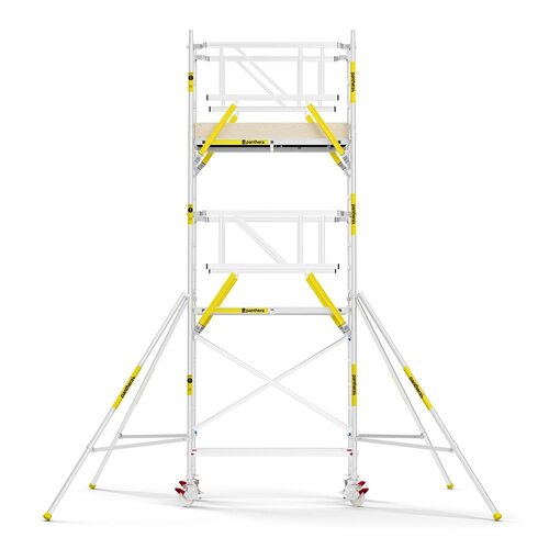 Panthera PRO 75x185 6,2m werkhoogte met dubbele voorloopleuning carbon vloer