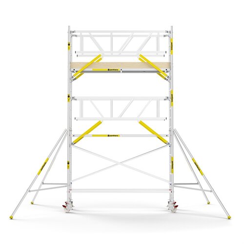 Panthera PRO 75x305 6,2m werkhoogte met dubbele voorloopleuning carbon vloer