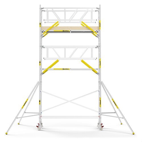 Panthera PRO 75x305 7,2m werkhoogte met dubbele voorloopleuning carbon vloer