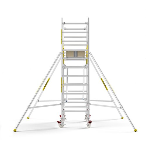 Panthera PRO 90x245 4,2m werkhoogte met dubbele voorloopleuning carbon vloer