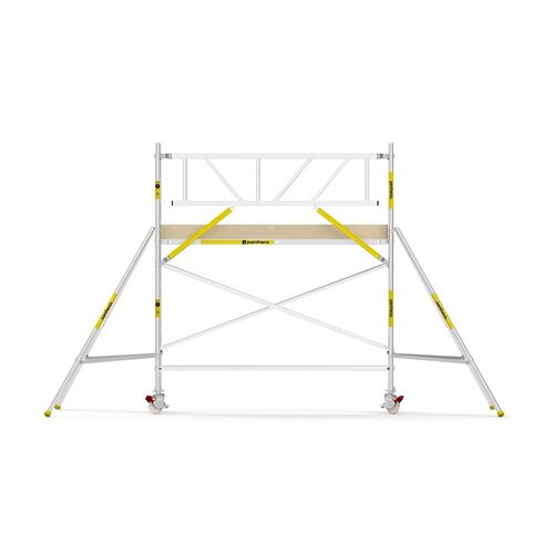 Panthera PRO 90x305 4,2m werkhoogte met dubbele voorloopleuning carbon vloer