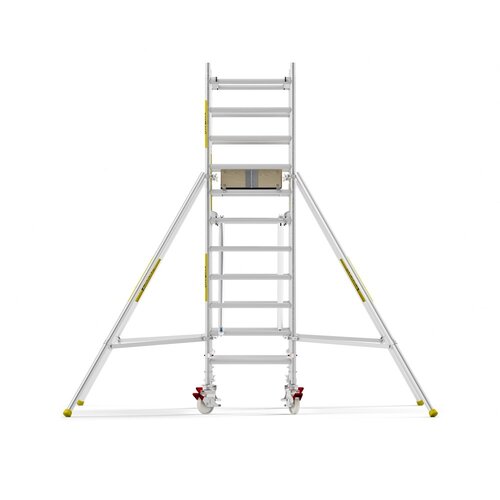 Panthera PRO 90x305 4,2m werkhoogte met dubbele voorloopleuning carbon vloer