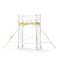 Panthera PRO 90x305 5,2m werkhoogte met dubbele voorloopleuning carbon vloer