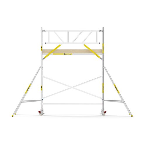 Panthera PRO 90x305 5,2m werkhoogte met dubbele voorloopleuning carbon vloer