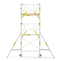 Panthera PRO 90x185 6,2m werkhoogte met dubbele voorloopleuning carbon vloer