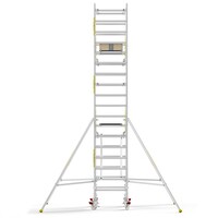 Panthera PRO 90x185 6,2m werkhoogte met dubbele voorloopleuning carbon vloer