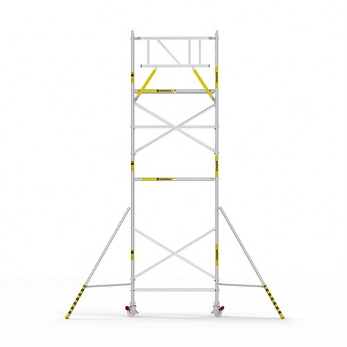 Panthera Basic 90x185 7,2m werkhoogte voorloopleuningen carbon vloer