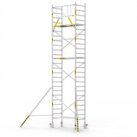 Panthera Basic 90x185 8,2m werkhoogte voorloopleuningen carbon vloer