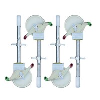 Euroscaffold Nylon steigerwiel met stalen spindel