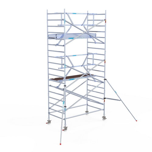 Euroscaffold Rolsteiger Professional 135x250 6,2m werkhoogte enkele voorloopleuning
