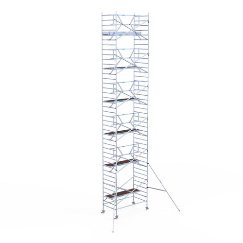 Euroscaffold Rolsteiger Professional 135x250 13,2m werkhoogte enkele voorloopleuning