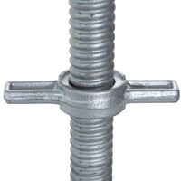 Euroscaffold Euroscaffold Voetplaat met stalen spindel 100 cm
