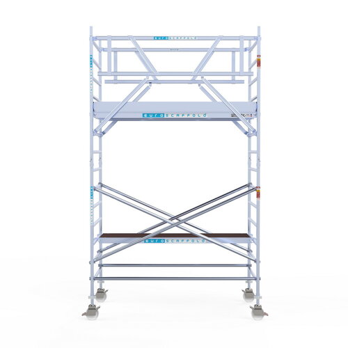 Euroscaffold Rolsteiger Professional 135x250 5,2m werkhoogte carbon vloer dubbele voorloopleuning