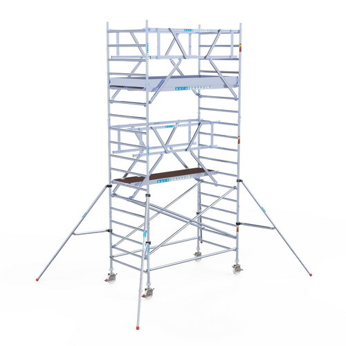 Euroscaffold Rolsteiger Professional 135x250 6,2m werkhoogte carbon vloer dubbele voorloopleuning
