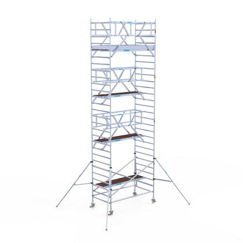 Euroscaffold Rolsteiger Professional 135x250 9,2m werkhoogte carbon vloer dubbele voorloopleuning