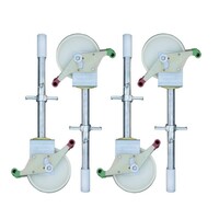 Euroscaffold Nylon steigerwiel met stalen spindel