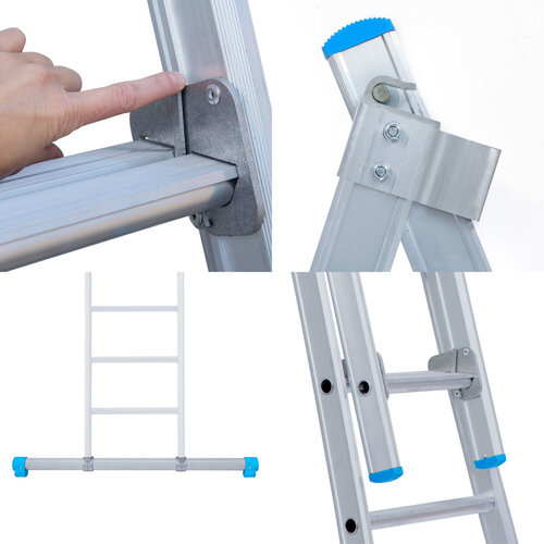 Eurostairs Eurostairs Reformladder dubbel recht 2 x 10 sporten