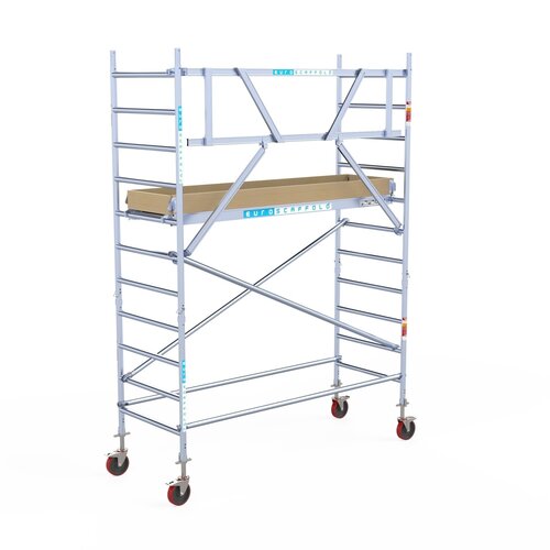 Euroscaffold Basis rolsteiger 90 x 250 x 4,2m werkhoogte met lichtgewicht platform